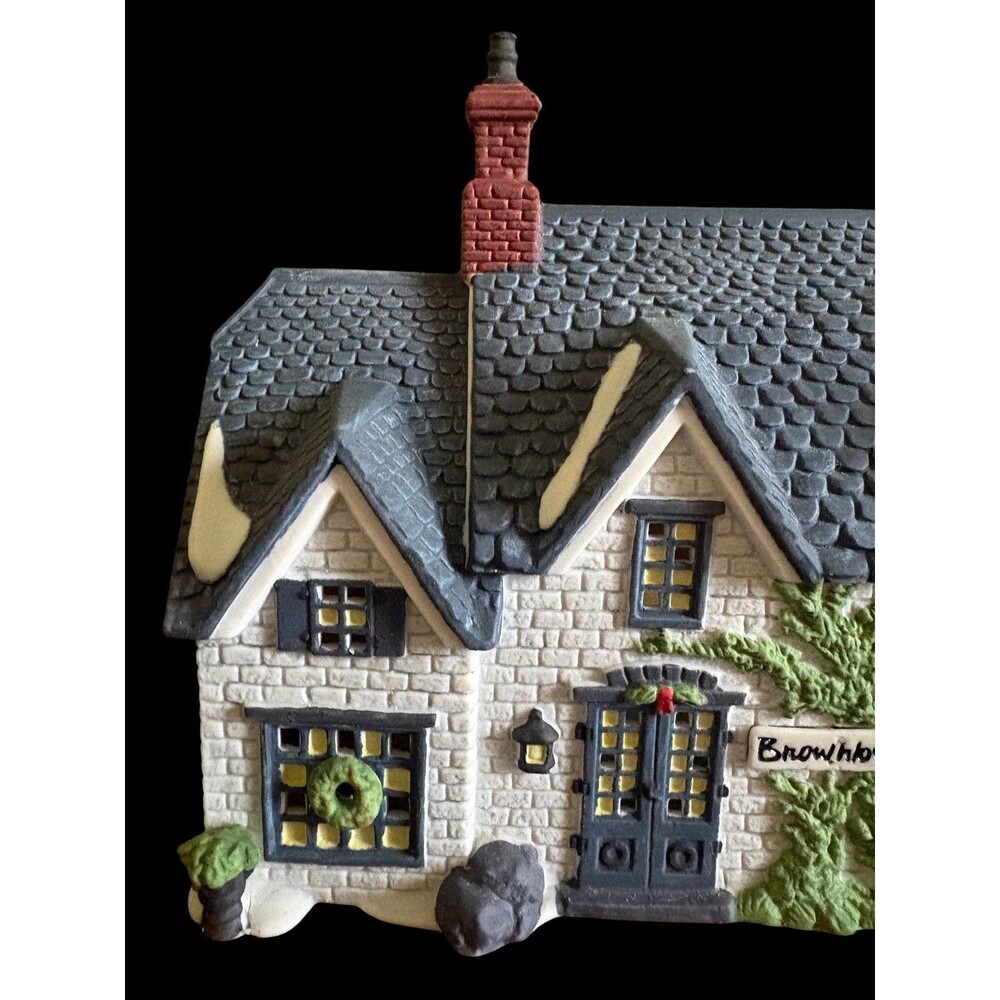 Dept 56 Brownlow House 1990 Dickens Village Series Heritage Collection W/Box - Picture 3 of 16